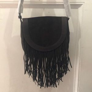 Frye Fringe Leather Purse